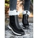 thumbnail image 2 of Zip Front Quilted Detail Thermal Lined Snow Boots, 2 of 3