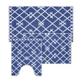 thumbnail image 5 of SussexHome Geometric Design 3 Piece Bathroom Rugs Set - Non-Slip Ultra Thin Bath Rugs for Bathroom Floor - Washable Cotton Bathroom Mats Set, 5 of 11