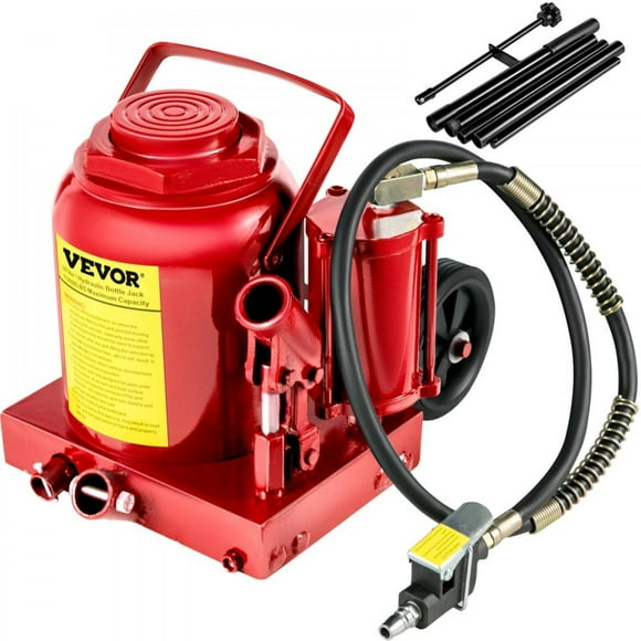 Air Hydraulic Bottle Jack 50 Ton Bottle Jack 110231lbs Air Jack Rugged Steel Construction Heavy Duty for Auto Truck RV Repair Lift Tools