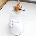 thumbnail image 4 of EeaseMX Albornoz sencillo para perro, absorbente, de secado rápido, de poliéster, suave y cálido, ideal para perros y gatos (blanco, talla S), 4 of 7
