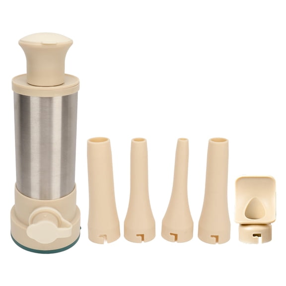 BOKYAN Stainless Steel Manual Sausage Stuffer with 4 Tubes & Meatball Tool – Durable, Adjustable, Easy‑Clean Kitchen Maker