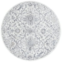 SAFAVIEH Opal Helen Oriental Area Rug, Grey/Ivory, 6'7" x 6'7" Round