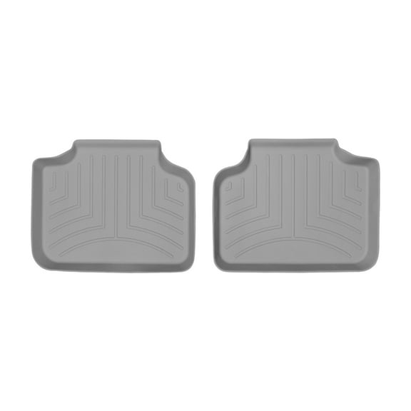 WeatherTech Custom Fit FloorLiners compatible with BMW X2 28i, X2 M35i, X1 28i, X1 M35i - 2nd Row (2-Piece Liner), Grey