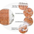 thumbnail image 6 of Boho Orange Waterproof Fabric Shower Curtain,Country Style Bohemian Floral Retro Tribal Waterproof Fabric Shower Curtain for Bathroom Curtains Bathtubs Shower Curtains with 12 Hooks Stall 54x78in, 6 of 8