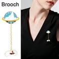 thumbnail image 4 of Fashionable Earth Astronaut Creative brooches planet brooches, 4 of 9