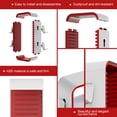 thumbnail image 4 of Torre para discos de videojuegos con 18 compartimentos, soporte para almacenamiento de videojuegos, torre para discos de videojuegos que ahorra espacio y tiene gran capacidad, 4 ganchos para mandos, 4 of 6