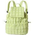 thumbnail image 1 of LHSHID Quilted Backpack for Women Lightweight Puffer Drawstring Padding Hiker Back Pack Travel Backpack College Gym Bag, 1 of 7