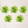 thumbnail image 2 of Milisten 5 Pcs Broche Fleur en Tissu 10CM Rose Réaliste Corsage Robe à Clip pour Mariage (Vert), 2 of 6