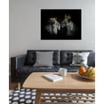 thumbnail image 3 of HFDF Lion and Lioness Pictures Wall Decor Wild Animals Wall Art Black and White Artwork Lion with the Crown Posters Canvas Prints Art Living Room Bedroom Kitchen Home Office Decor- 20x16inch Framed, 3 of 6