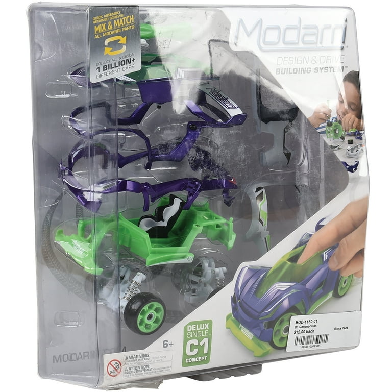 Modarri: C1 Concept Car - Deluxe Single DIY Design & Build Toy Car