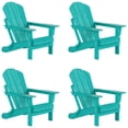 thumbnail image 1 of Paradise Outdoor Folding Poly Adirondack Chair (Set of 4), 1 of 6