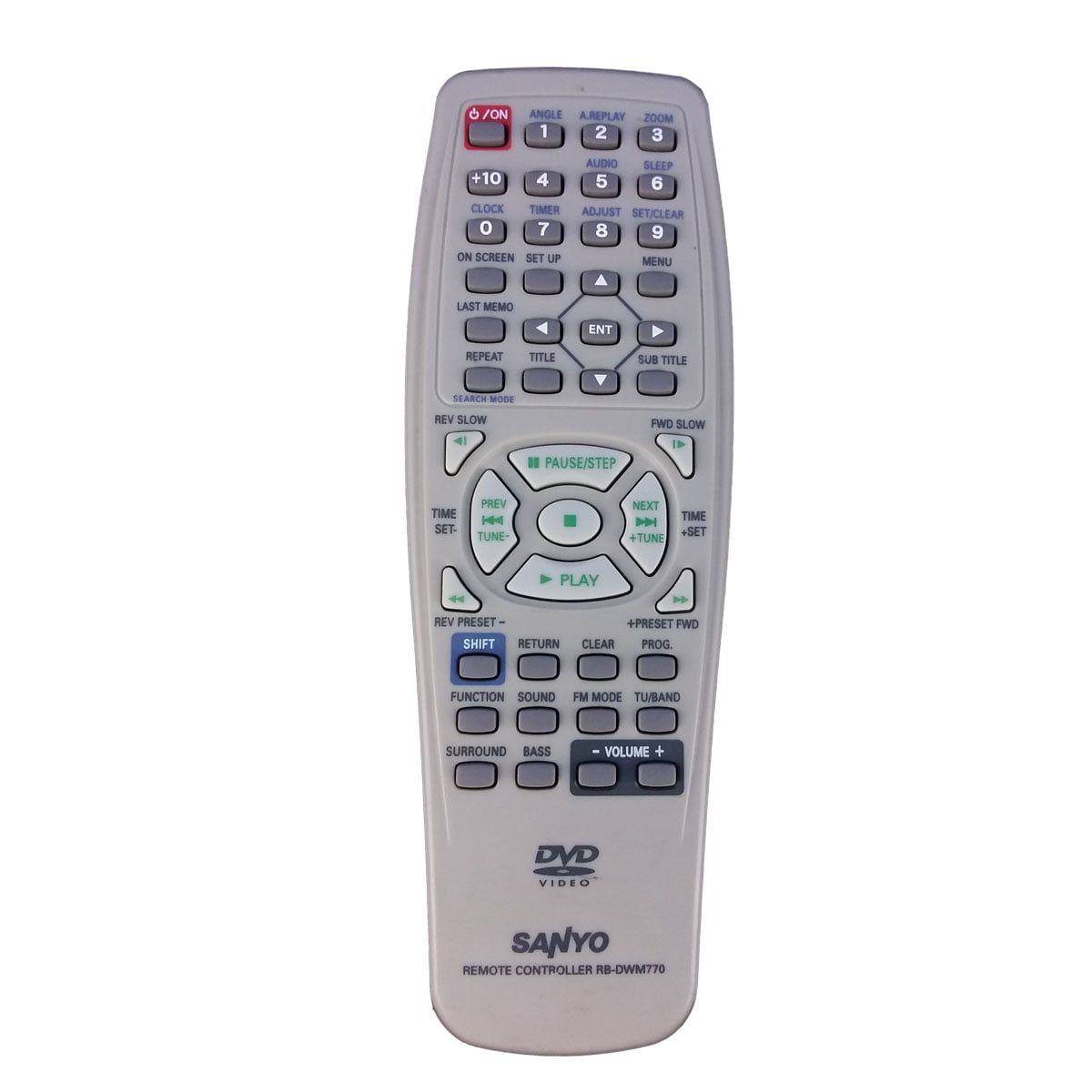 Original DVD Player Remote Control for SANYO DWM770 (Used)