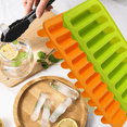 thumbnail image 5 of Molde de bandeja de hielo cilíndrico de 2 piezas con 10 agujeros-naranja + verde MFZFUKR CPB-US-CJZ111-6, 5 of 5