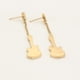 thumbnail image 5 of Aretes Pendientes Guitarra Eléctrica Oro 14k Laminado dorado Unitalla, 5 of 8