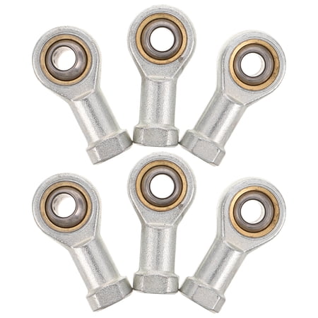 Yardwe 6Pcs Efficient Lubrication Fish Eye Rod End Bearings with Internal Thread for Machinery Repair