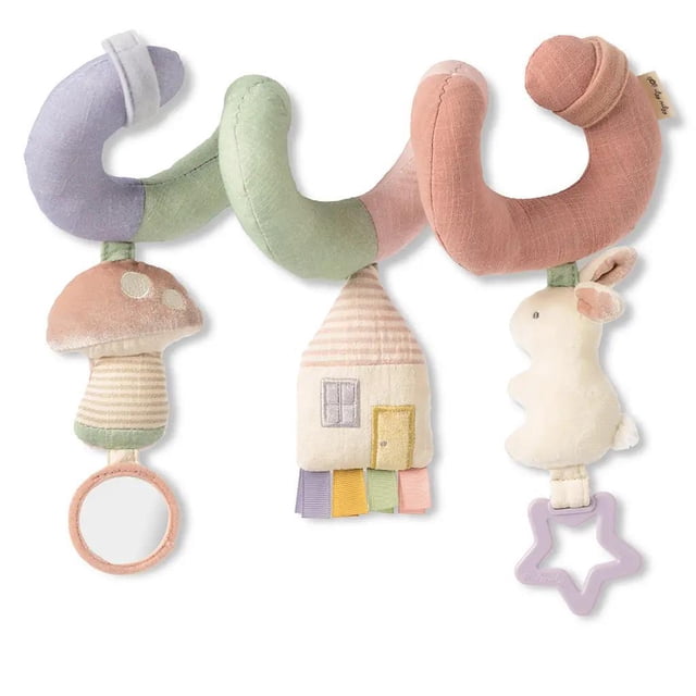 Asiento de coche en espiral de juguete Itzy Ritzy Bitzy Pastel para bebés