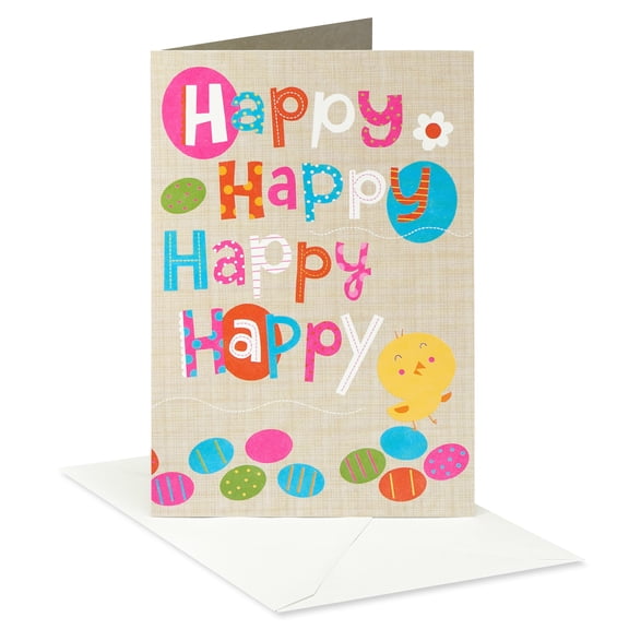 American Greetings Easter Card for Kids (Happy Happy Happy)