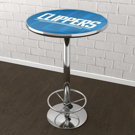 L.A. Clippers NBA Fade Chrome Pub Table - Blue, White