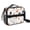 Mixed Breed Dog, variant on Corgi and Box Black Pattern Insulated Lunch Bag with Shoulder Strap and Bottle Holder,Bento School Lunch Bag Box,11x9.5x3.5 Inches