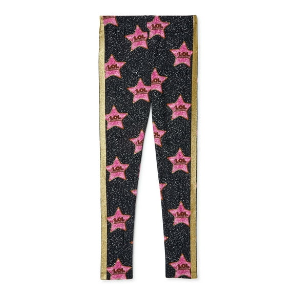 L.O.L. Surprise! Girls Da Boss Star Leggings, Sizes 4-16