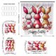 thumbnail image 3 of Accesorios de baño Serie temática de conejito de Pascua Cortina de ducha de poliéster impermeable y cortina de ducha Juego de 4 piezas Cortina divisoria de baño Juego de baño de poliéster, 3 of 6