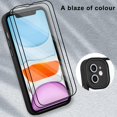 thumbnail image 3 of for iPhone 11 Case Sparkly Diamond Crystal Metal Bling Camera Lens Cover Back Clear & Matte Bumper Silicone Shockproof Protective Case + Screen Protector for Girls and Women -Black, 3 of 6