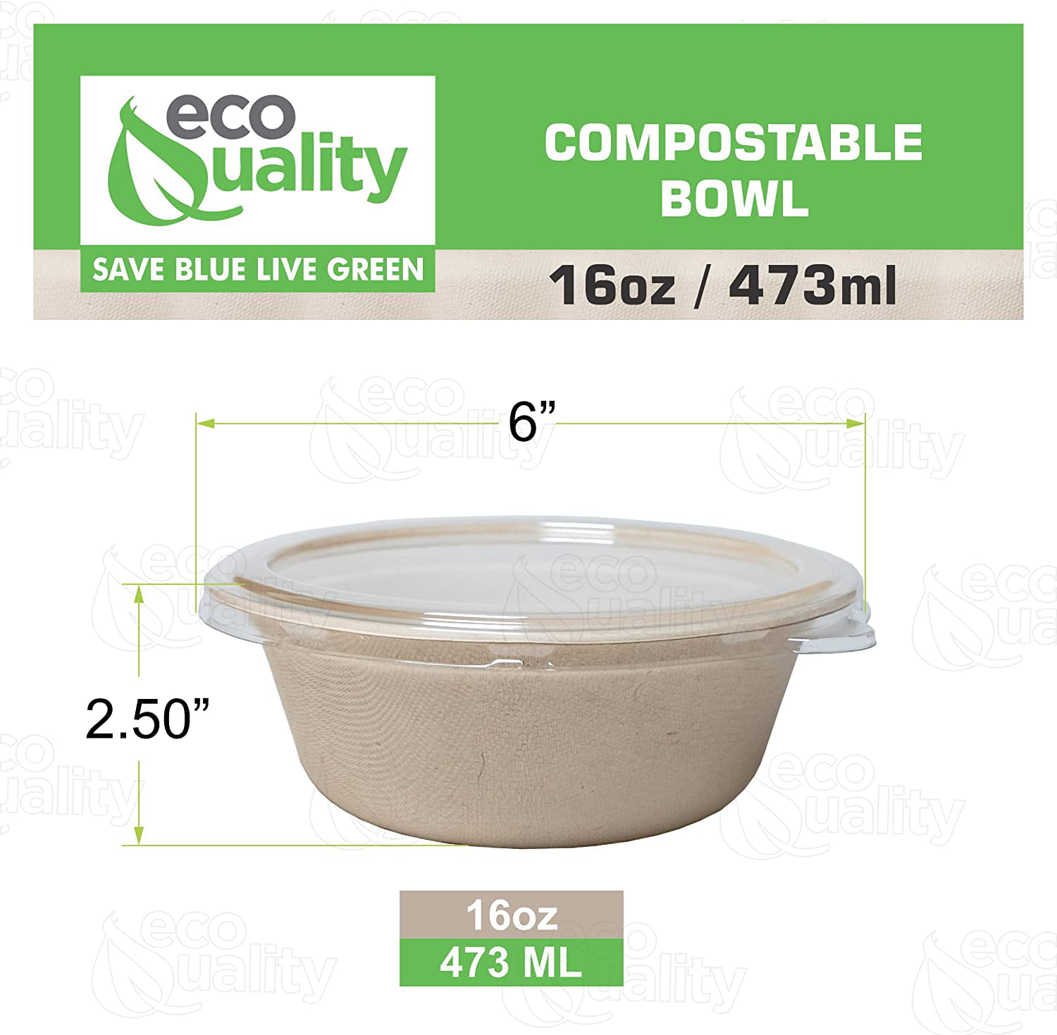 16 oz Eco-Friendly to Go Containers
