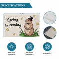 thumbnail image 6 of Groundhog Day Placemats Set of 6, Rustic Spring Botanical Star Yellow Placemats for Dining Table, Place Mats for Kitchen Tabletop, Waterproof Wipeable Dining Table Mats Set, 6 of 9