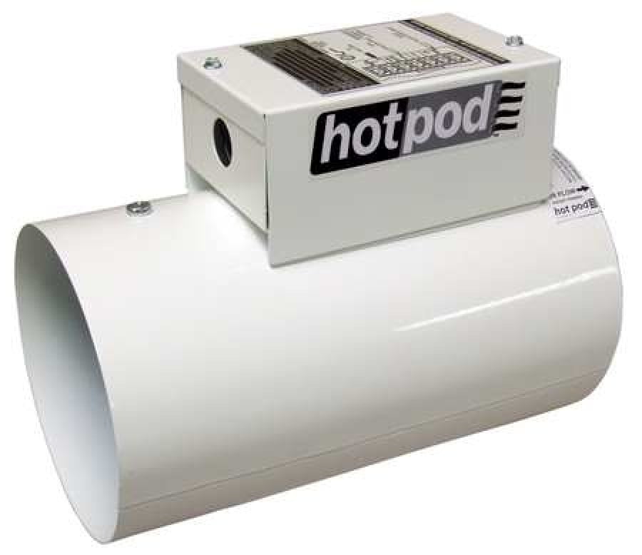 HOTPOD HP610001202T Inline Duct Fan Heater,130 cfm,6 in. Walmart
