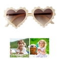 thumbnail image 3 of 2x de sol de plástico para y niñas en corazón UV400 Beige Pink400 Baoblaze Gafas de sol para niños, 3 of 8