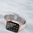 thumbnail image 6 of FIEWESEY Compatible with Apple Watch Band 38mm 40mm 41mm Adjustable Stainless Steel Strap, Metal Stainless Steel Watch Band for iWatch Series SE/9/8/7//6/5/4/3/2/1 (Silver+Rose Gold), 6 of 6