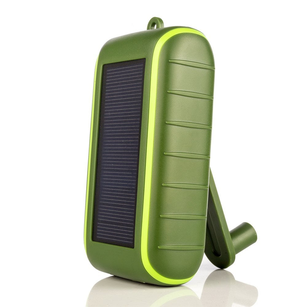 Solar Charger HandCrank Portable, 10000 mAh Solar Power Charger, 2019