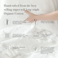 thumbnail image 5 of GOTS Certified 100% Organic Cotton Wrinkle Resistant 300TC Fitted Sheet Extra Deep Pockets, 5 of 7