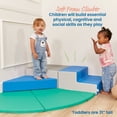 thumbnail image 3 of ECR4Kids SoftZone Adventurer's Summit Step Climber, Foam Playset, Contemporary, 4-Piece, 3 of 9