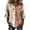 Watermelon Red, variant on OOOUM Woman 3/4 Sleeve Blouse Modern Fit Print Ruffle V Neck Basic Tops Stylish Comfortable Outfits Tees Light Yellow