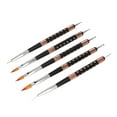 thumbnail image 4 of 5 pinceles profesionales para decoración de uñas con cerdas de nailon y doble punta para salón de uñas y uso doméstico., 4 of 14