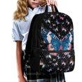 thumbnail image 3 of Uourmeti Colorful Butterfly Pattern School Travel Bag, Practical Backpack 17 Inch Spacious Interior School Backpack for Hiking Daily Use, 3 of 6