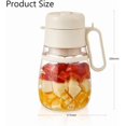 thumbnail image 7 of My Smoothies Cup Blender, 1000ML Portable Small Juice Cup with Handle/Strap, Rechargeable Multi-Function Juicer Juice Cup for Gym/Travel/Kitchen (White), 7 of 7