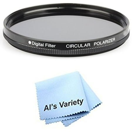 67mm Circular Polarizer Multicoated Glass Filter (CPL) for Canon EF-S 17-85mm f/4-5.6 IS USM + Microfiber Cleaning
