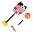 thumbnail image 2 of Bewildely Conjunto de baloncesto portátil ajustable para niños, resistente y duradero, montaje rápido de amplia aplicación Juguetes Educativos vaca lechera, 2 of 6