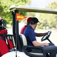 thumbnail image 3 of Golf Cart Flag Pole Reflective Golf Cart Safety Flag Telescopic Pole Flag Wheelchairs Safety Flag, 3 of 5
