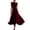 Wine, variant on Women's Sleeveless Cowl Neck Chiffon Midi Dress Ruched Waist Fitted A Line Flowy Dress formal Evening Gown Wedding Guest Party Dress White