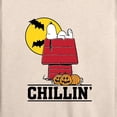 thumbnail image 3 of Peanuts - Snoopy Chillin Halloween - Women's Lightweight French Terry Long Sleeve Shirt, 3 of 6