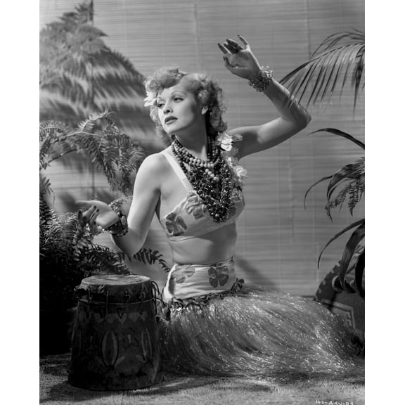 Lucille Ball Classic Portrait in Dress Photo Print (8 x 10)