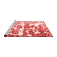 thumbnail image 2 of Ahgly Company Machine Washable Indoor Round Abstract Red Modern Area Rugs, 8' Round, 2 of 4