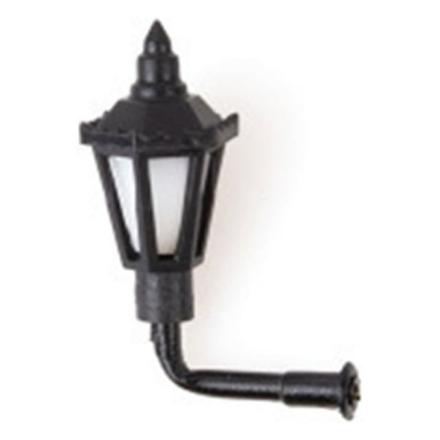 Billuyoard Material de luces de jardín, modelo a escala para exteriores, farola LED de Metal, lámparas colgantes en miniatura para vías de Artesanía 1:100 amarillo cálido