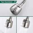 thumbnail image 3 of Piao Wall Mounted Kitchen Faucet 360 Rotatable With Functions Kitchen Mixer Cold Water Single Cooling Wall Mounted Faucet On Brushed Surface, 3 of 5