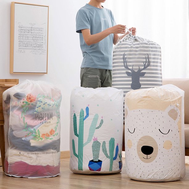 Xihbxyly Oferta de Hoy Bolsa de Almacenamiento Plegable Ropa Manta Edredon Armario Suéter Organizador Caja Bolsa a