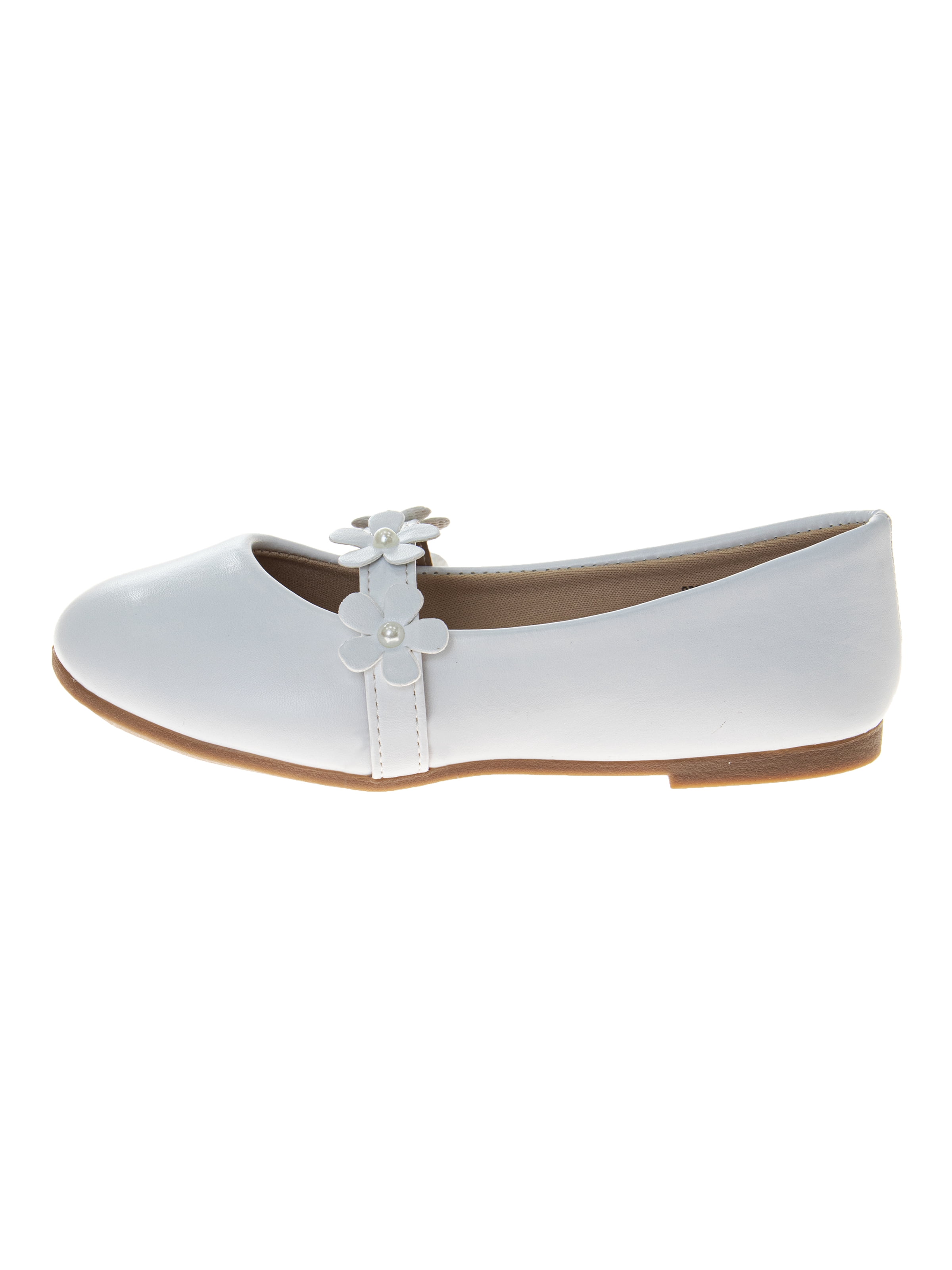 Kensie Girl Little and Big Girls Floral Strap Ballet Flat