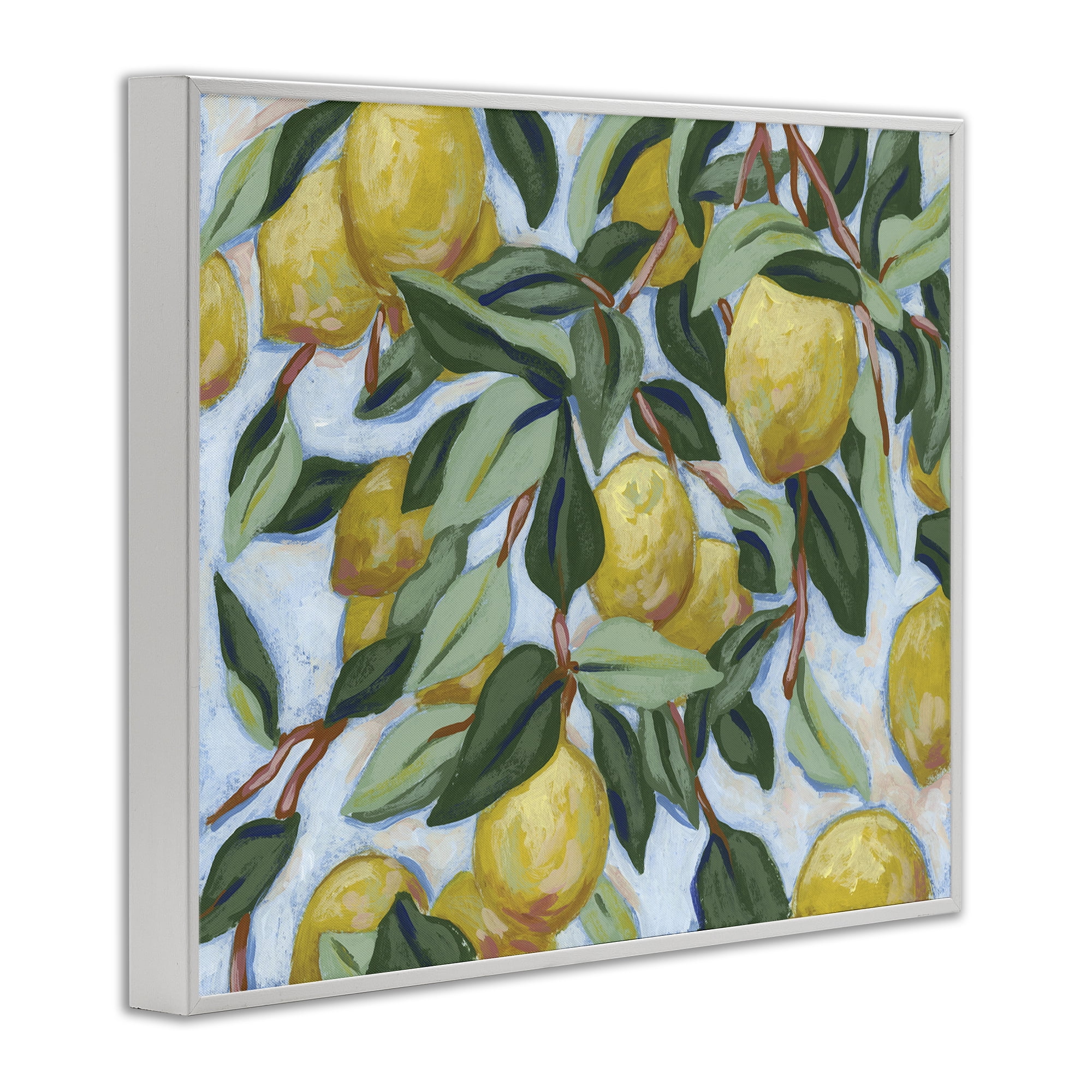 Stupell Industries Summer Citrus Tree White Framed Giclee Art, design by June Erica Vess